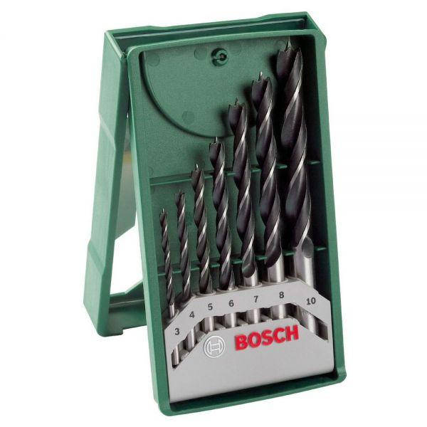 

Набор сверл по дереву Bosch (3-10мм, 7 шт)