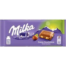 

Шоколад Milka Whole Hazelnuts (с цельными орехами), 100 g