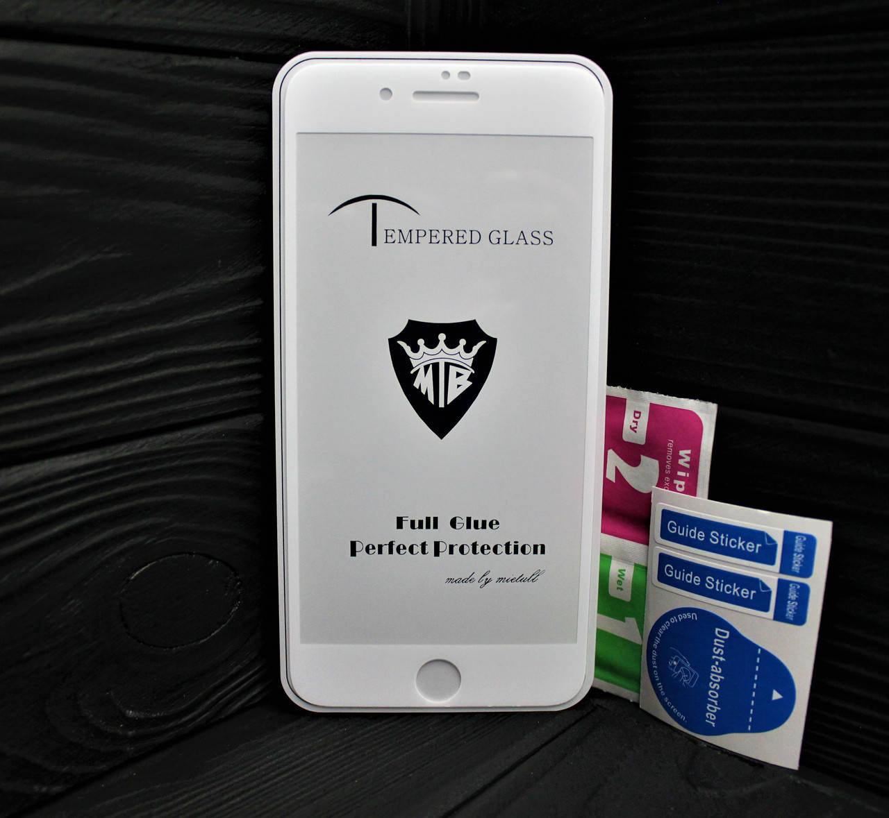

Защитное стекло для iPhone 8 Plus / 8+ FullGlue белое, Прозрачный