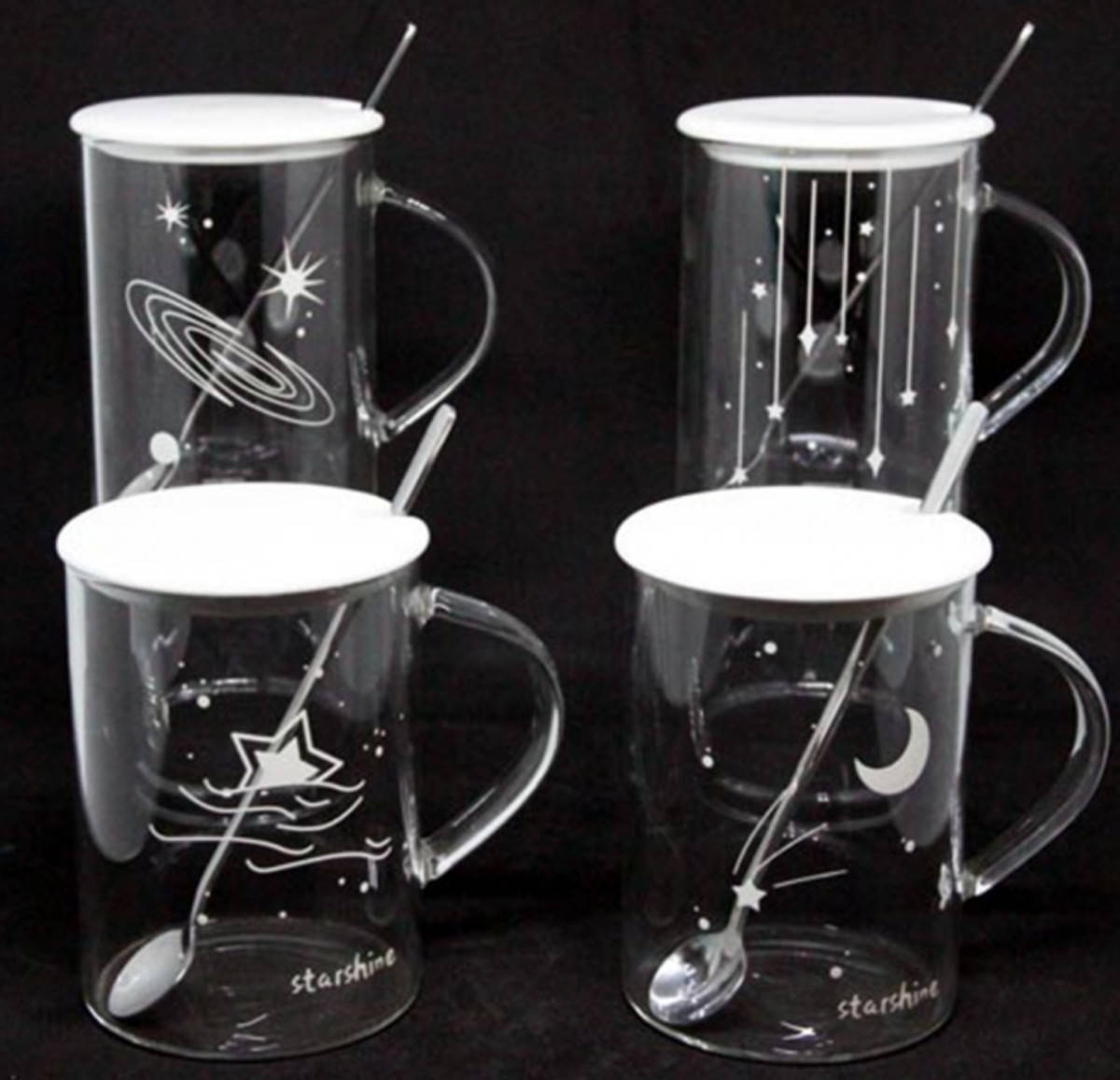 

Кружка с крышкой и ложкой OLens Космическая магия О8030-133 320 мл BF, Разные цвета