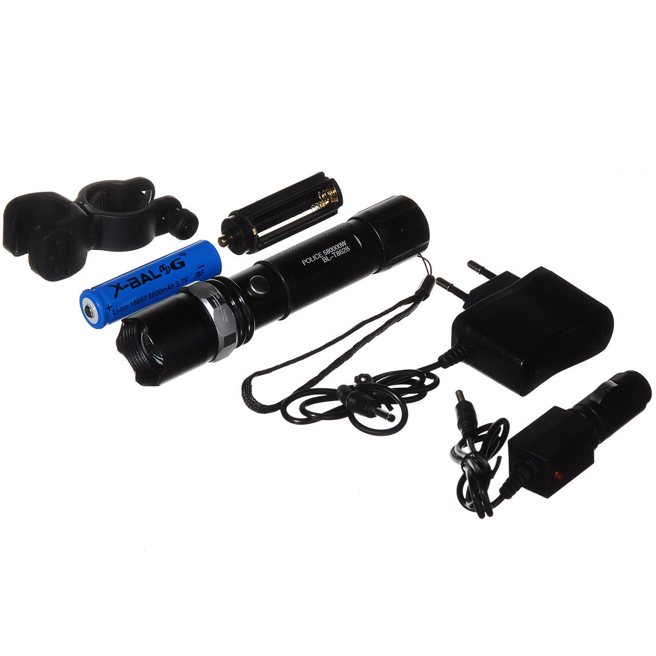 

Фонарь велосипедный Bailong Police 8628