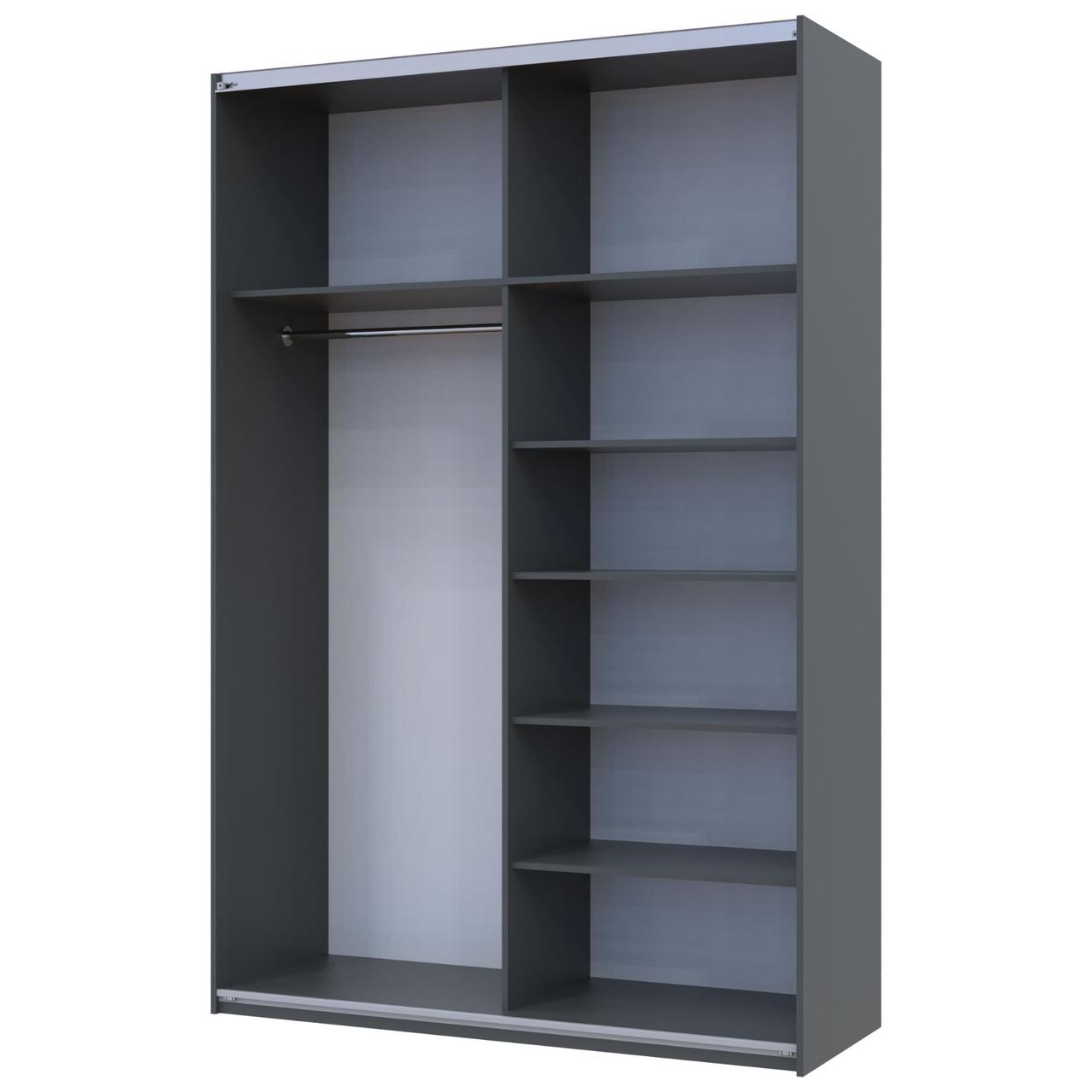 Шафа купе Doros G-Caiser Графіт Графіт 1 ДСП / 1 дзеркало 160х60х240 (42005084) 4