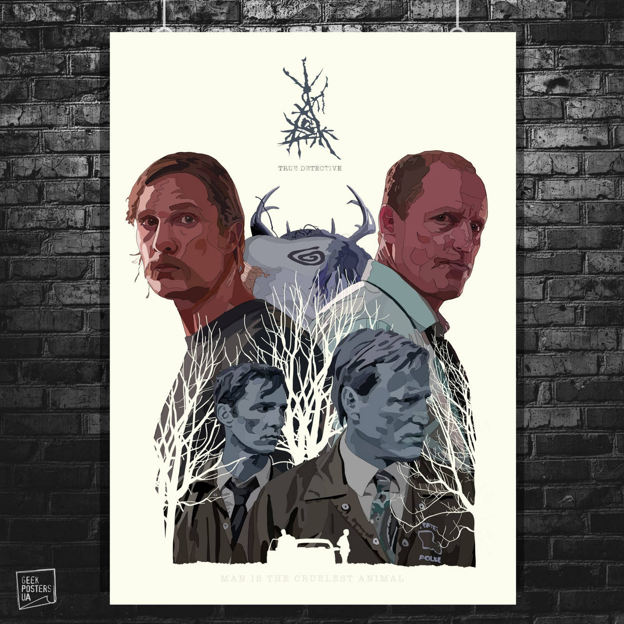 

Постер Настоящий детектив, True Detective, сериал. Размер 42x30см (A3). Матовая бумага