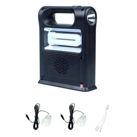 

Солнечная система с лампами, подзарядкой телефона, Радио + BT колонка Solar System 4.0 Ah