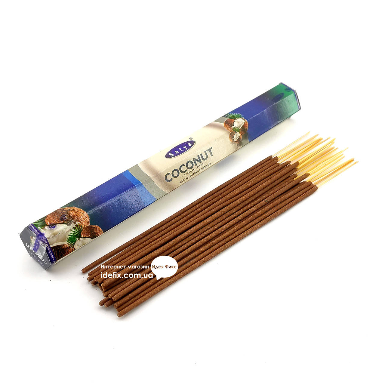 

Благовоние Coconut Satya 20шт/уп. Аромапалочки Кокос (34259)