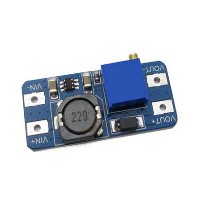

MT3608 LM2577 повышающий DC/DC преобразователь напряжения, 2-24В в 5-28В 2A, кпд 93%