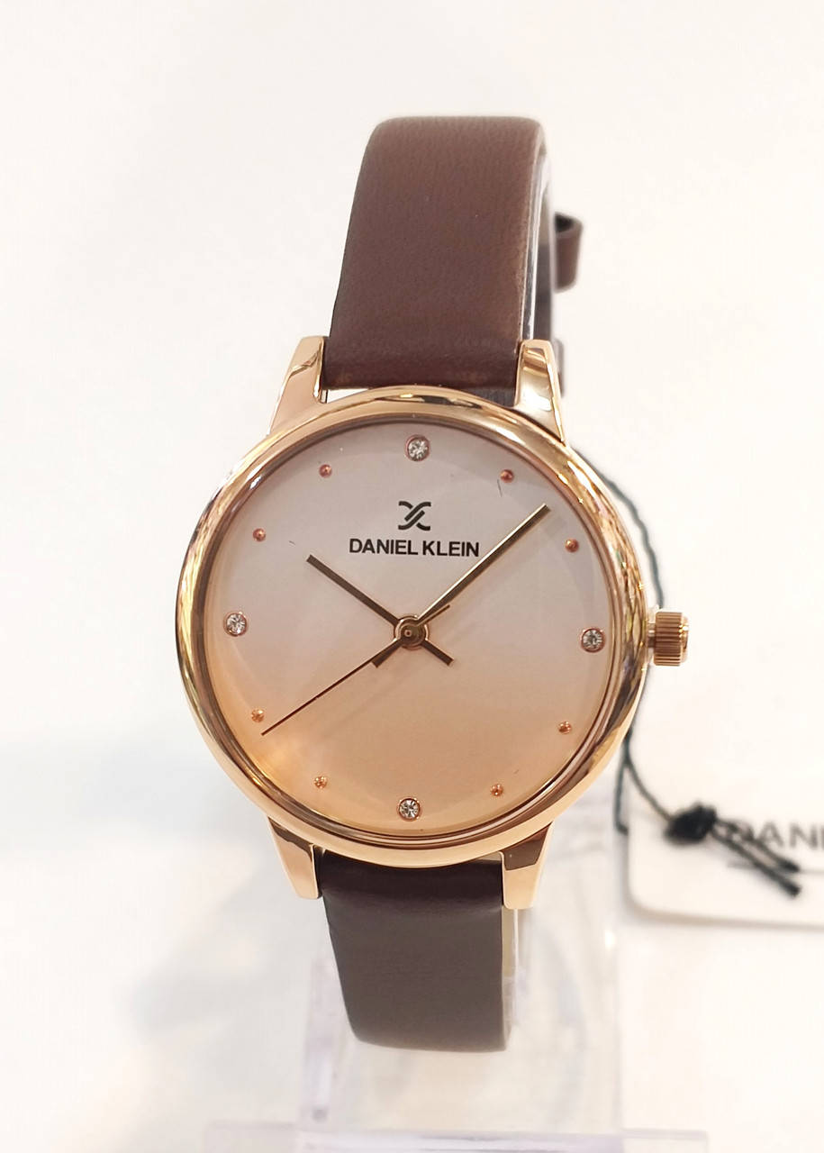 

Часы женские Daniel Klein 12201-3 на кожаном ремешке.