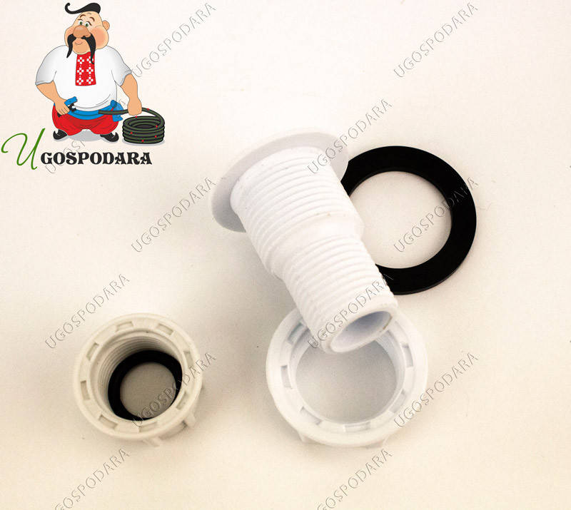 

Отвод из бака в сборе 1/2" -3/4 п.р