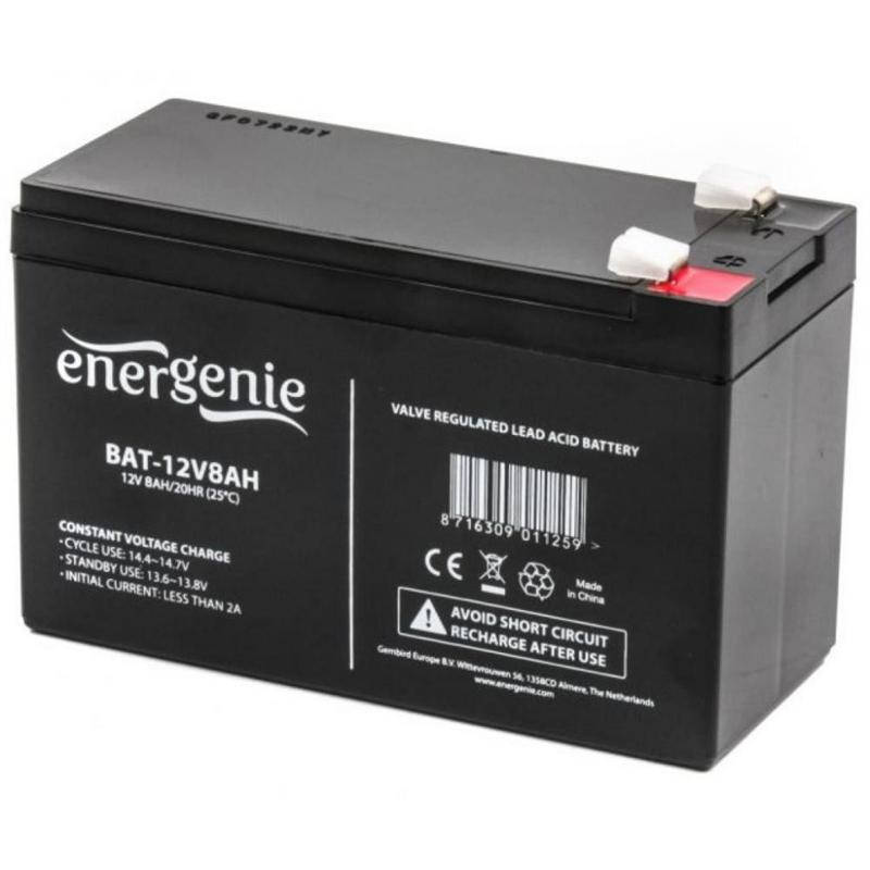 

Аккумуляторная батарея для детских электромобилей 12V 8Ah 20HR EnerGenie (BAT-12V8AH)