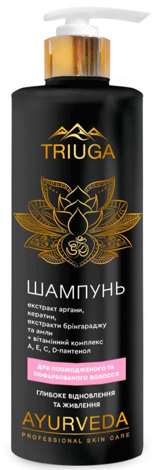 

Triuga Профессиональный аюрведический Шампунь «Глубокое восстановление и питание, 500мл