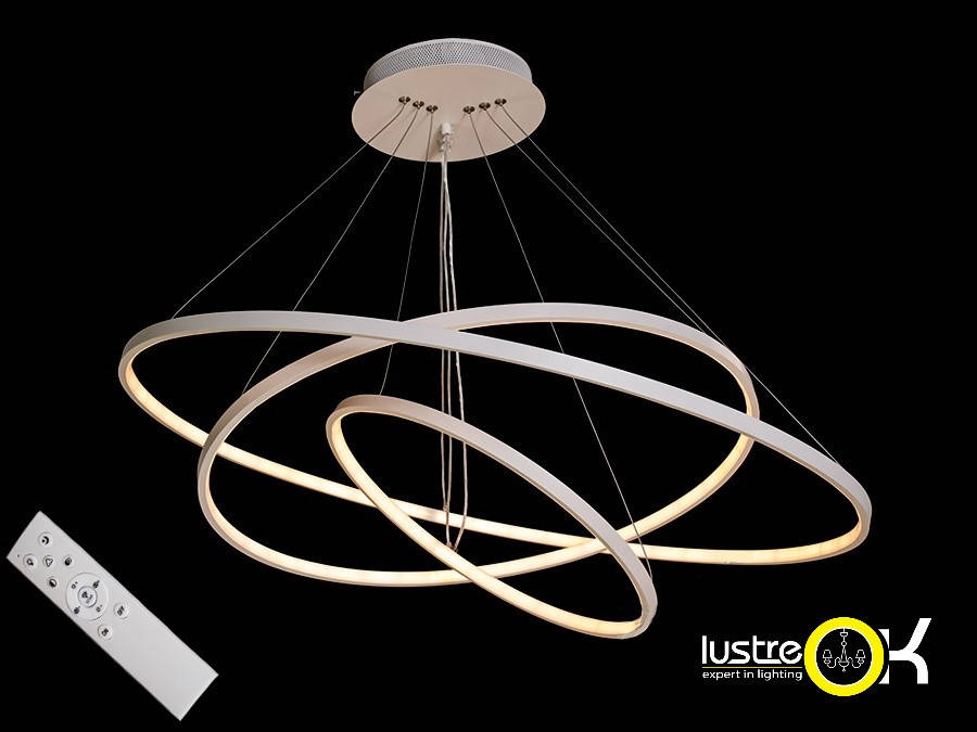 

Люстра светодиодная подвесная MD9079-3WH-800+600+400 dimmer, Белый