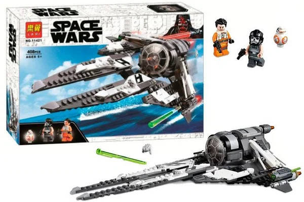 

Конструктор Star Wars "Звездные войны Перехватчик СИД Чёрного аса" 11421, 408 деталей, Черный