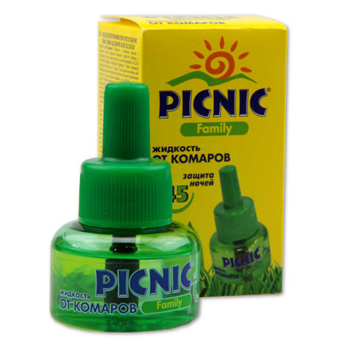 

Жидкость от комаров PICNIC Family 45 ночей
