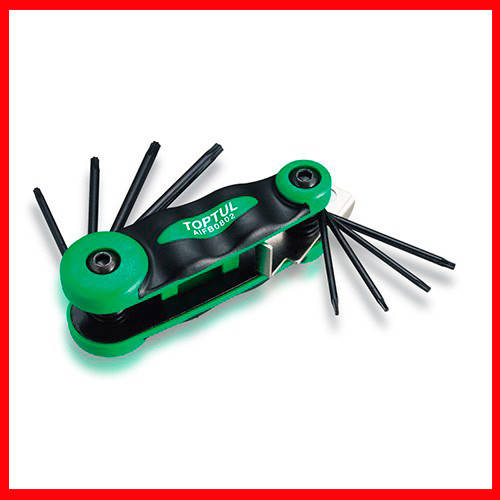 

Набор шестигранников складной TOPTUL TORX: T6-T25 AIFB0802