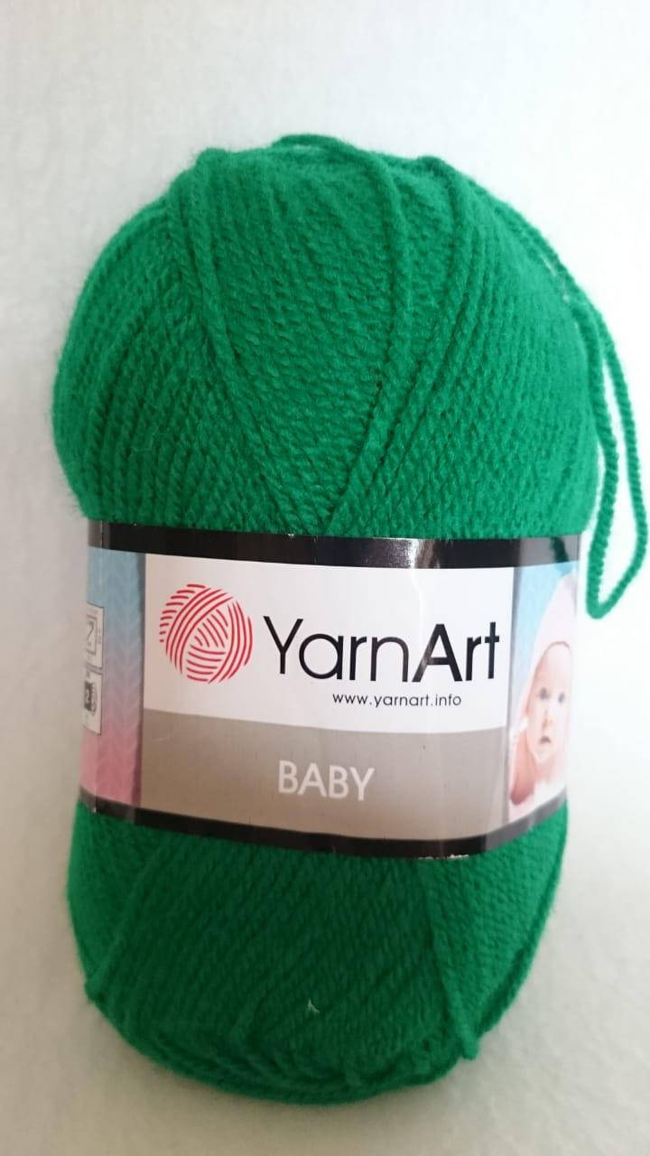 

Пряжа YarnArt Baby, производство Турция, цвет - ярко-зеленый