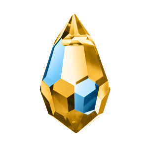 

Хрустальные подвески 681 Preciosa (Чехия) 6х10 мм Topaz AB