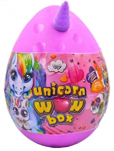

Набор для творчества Danko toys Unicorn WOW Box, яйцо единорог, 24 предмета. Розовое