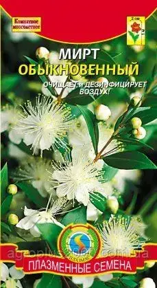 

Семена Мирт Обыкновенный 0,1 грамма Агроника, Зелёный