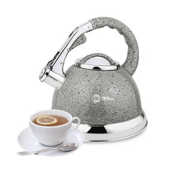 

Чайник со свистком HIGHER+KITCHEN ZP-021 3.5 л Серый