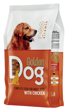 

Сухой корм Golden Dog для взрослых собак всех пород с курицей 10кг