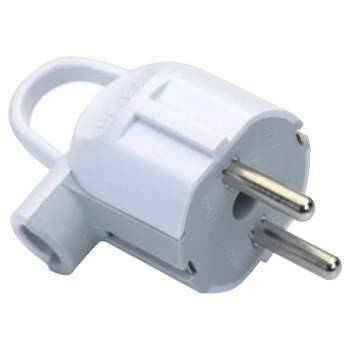 

Вилка c/з угловая с кольцом белая (11103) ТМ DE-PA ТУРЦИЯ