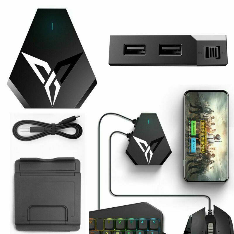 

Беспроводной адаптер для клавиатуры и мыши на смартфон Flydigi Q1 Android IOS PUBG Call Of Duty Standoff 2, Черный