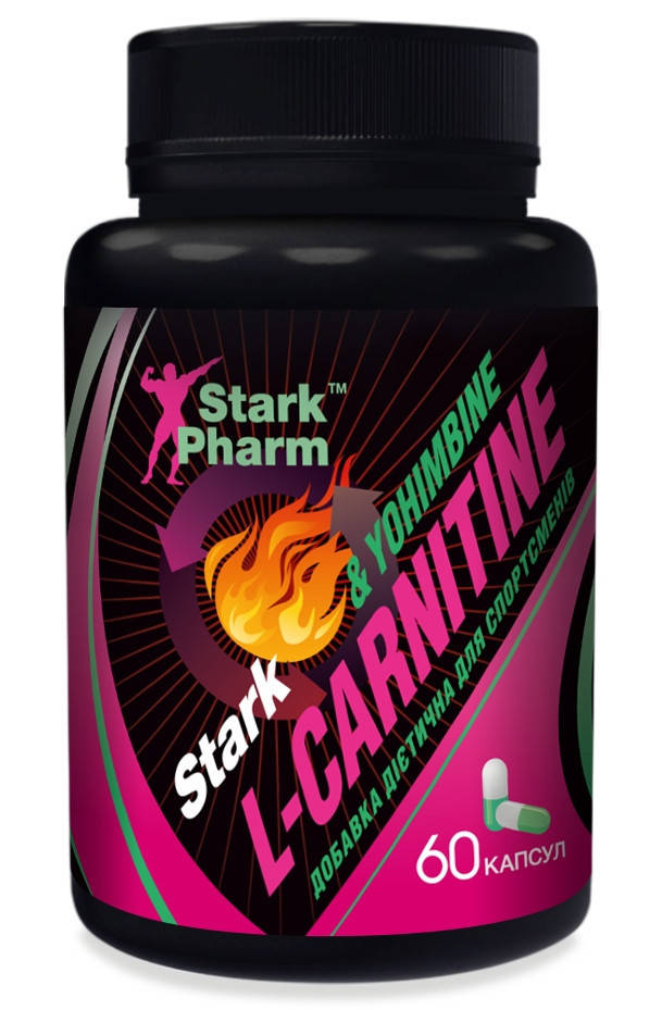 

Жироспалювач Stark Pharm L-Carnitine & Yohimbine 60 капс