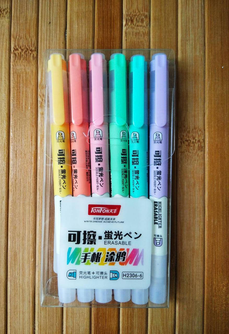 

Набор маркеров текстовыделителей 6 цветов двусторонние пиши стирай | Текст маркеры | Маркеры пиши стирай |, Разные цвета