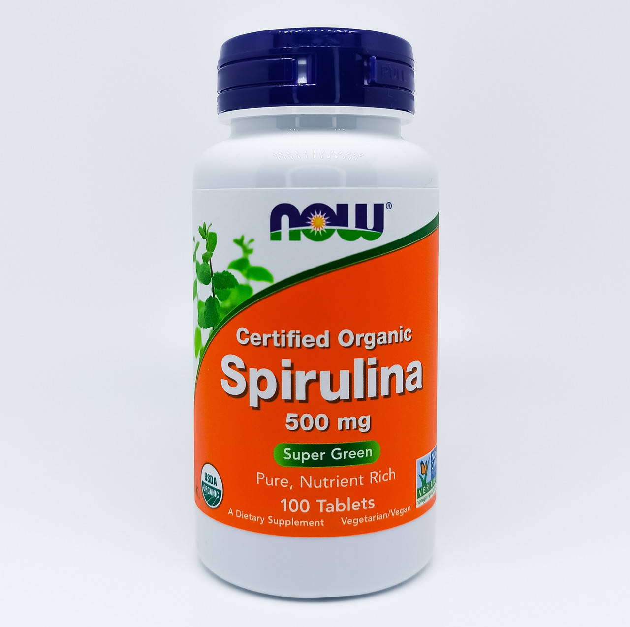 

Спирулина!! Now Foods Certified Organic Spirulina 500 мг 100 таб.