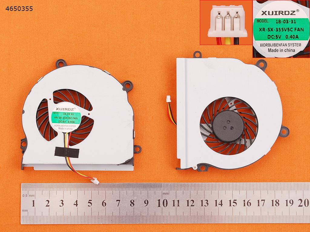 

Вентилятор кулер для Samsung NP355V4X NP355V4C NP350V5C NP355E4C NP355E5C, (BA31-00132A, OEM)