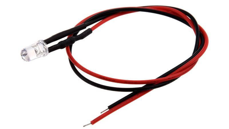 

Светодиод LED F5 5мм 12V теплый белый с проводом 18-20см (15857)
