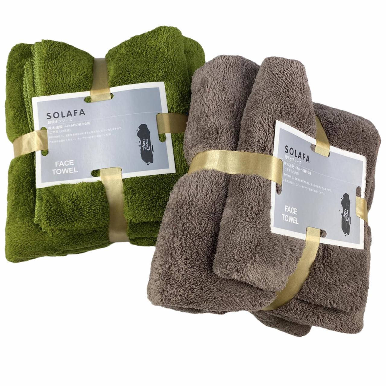 

Набор полотенец SOLAFA микрофибра 130 х 70 и 70 х 30 см (29281) Однотонные, Бежевый