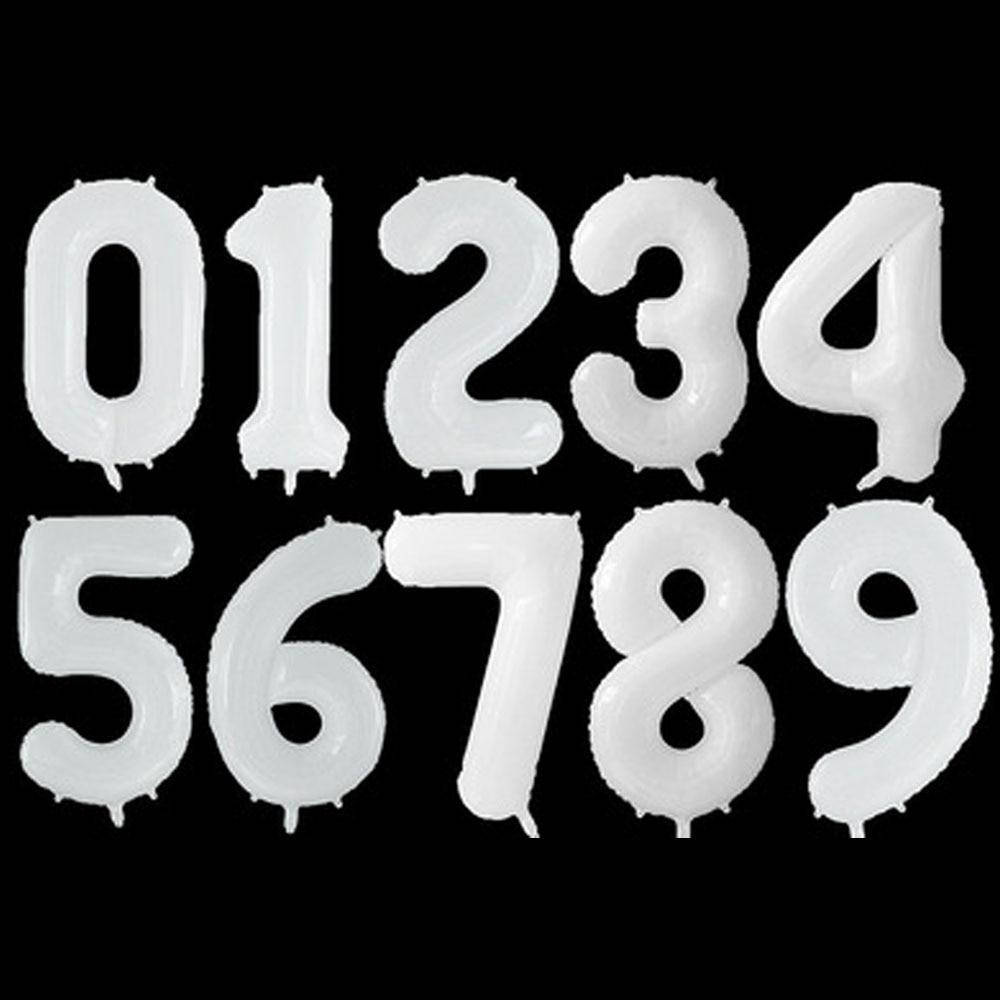 

Шар фольгированный цифра белая "1 " , 100 см, Белый