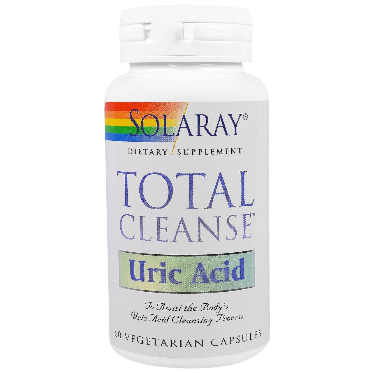 

Solaray, Total Cleanse Uric Asid(60 кап), мочевая кислота для суставов