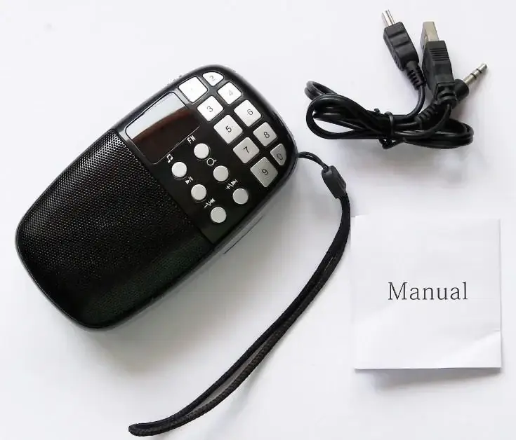 

Колонка портативная TO-203 с MP3, USB и FM-pадио