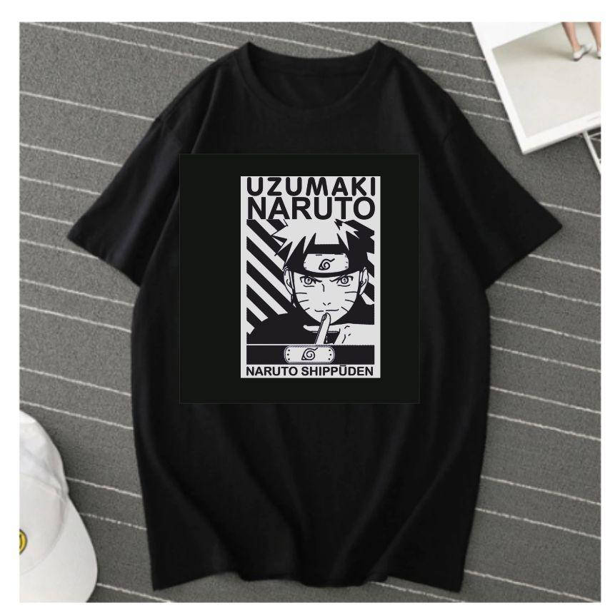 

Футболка чёрная Наруто Удзумаки. Naruto одежда. Крутой подарок.