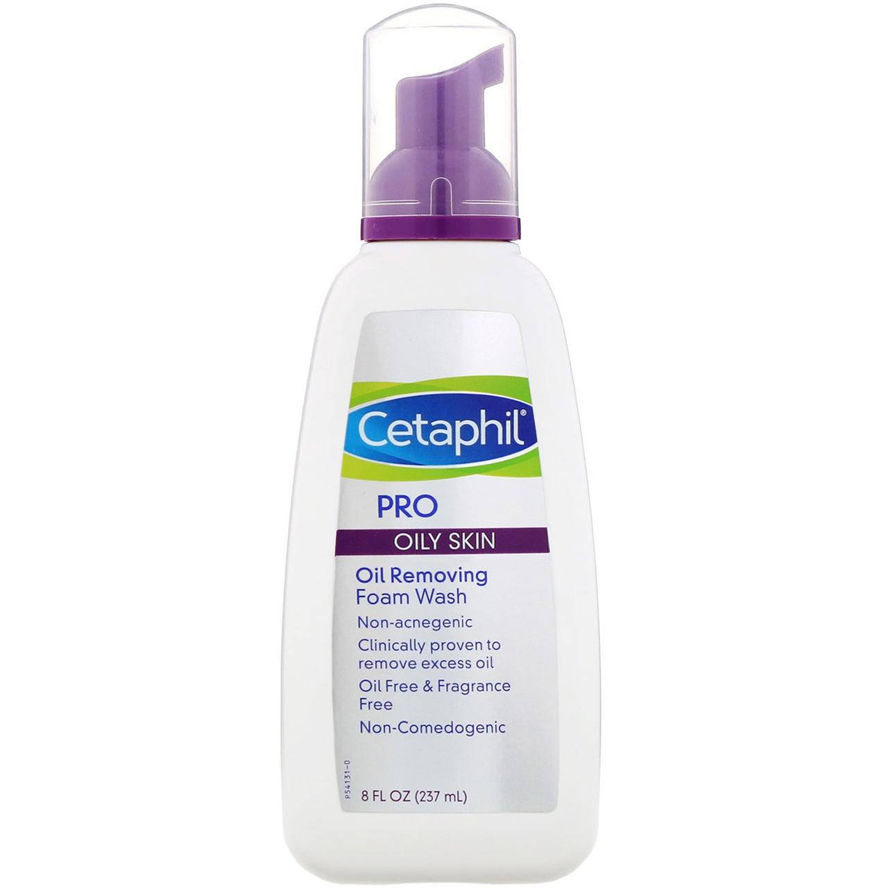 

Cetaphil, Pro, удаляющая жир пенка для умывания, для жирной кожи, 237 мл