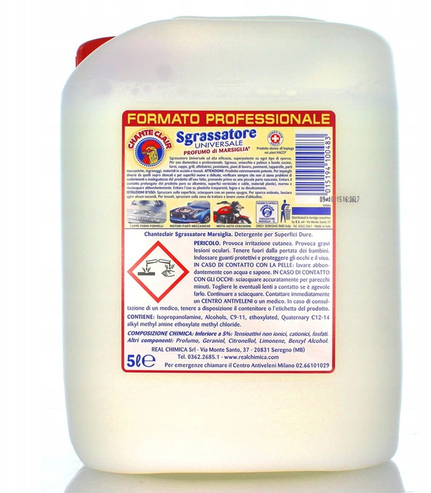 

Универсальный очиститель обезжириватель Chante Clair Марсельское мыло, Шанте клер 5л