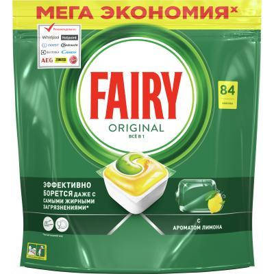 

Таблетки для посудомоечных машин Fairy Все-в-1 Original Лимон 84 шт. (8001090016003)