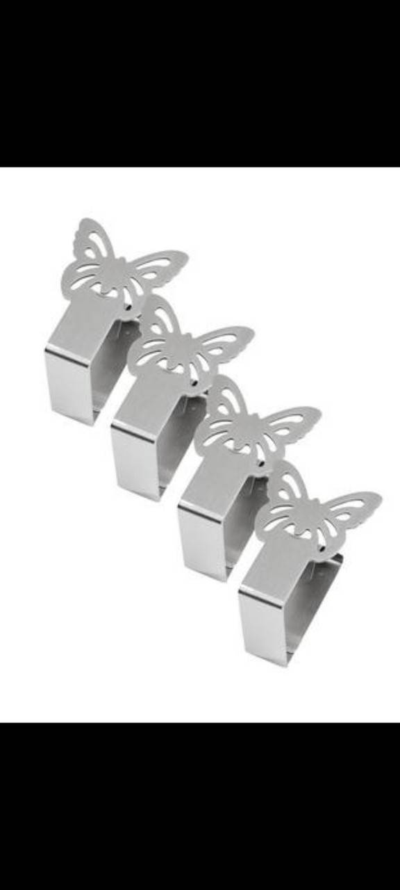 

Зажимы для скатерти Бабочка 4 шт. Melinera HG 05652 B