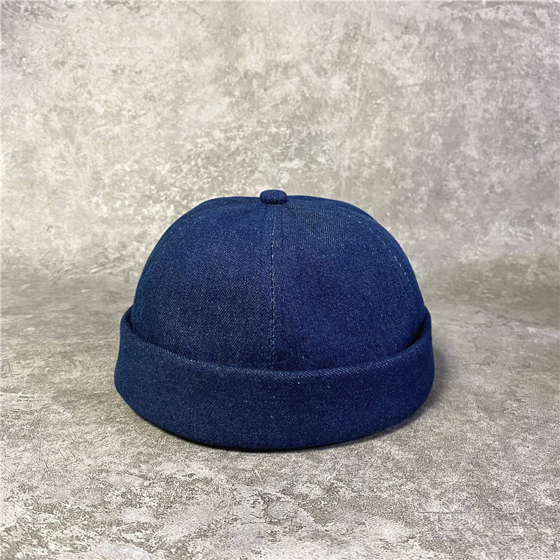 

Кепка докера без козырька Docker cap джинсовая, Синий