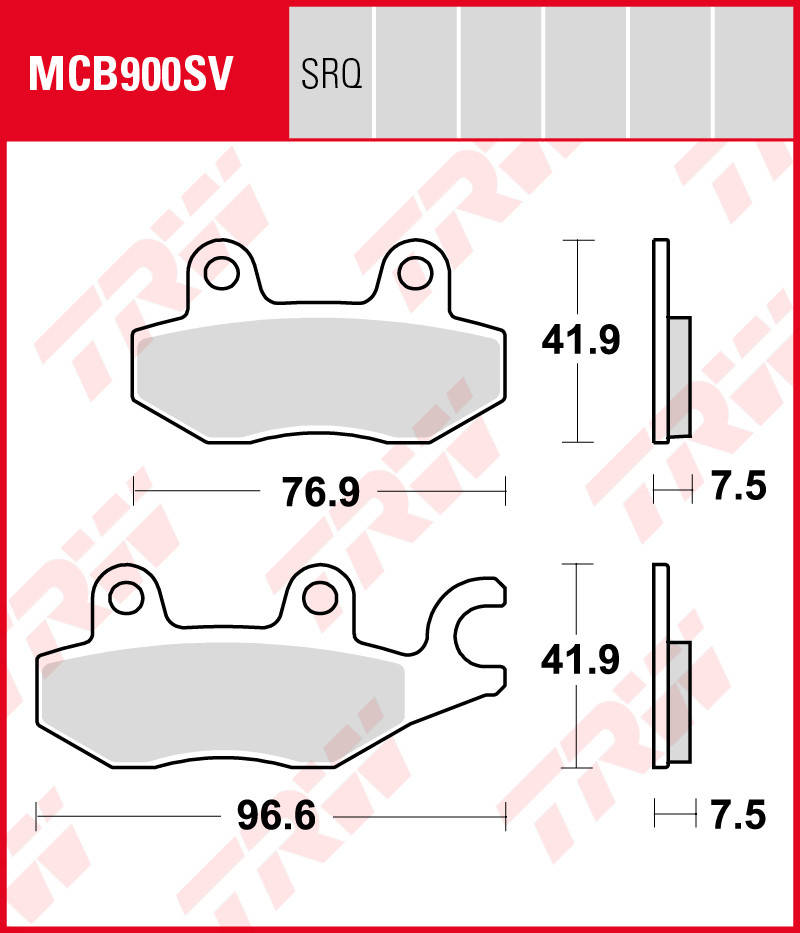 

TRW LUCAS ТОРМОЗНЫЕ КОЛОДКИ KAWASAKI EX 250R/400G NINJA '18-'19, Z 400 '19/MCB900SV