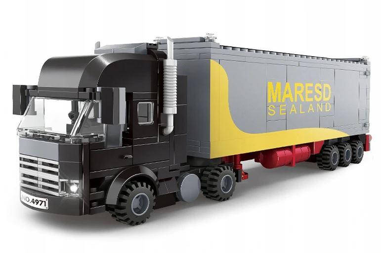 

Детский конструктор Контейнеровоз Wange 4971 Серый Truck 352 детали для детей