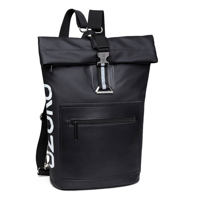 

Городской рюкзак Ozuko RollTop 8982 черный