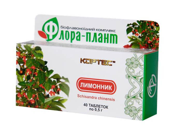 

Флора-Плант Лимонник тонизирующие таблетки 40 шт Эликсир