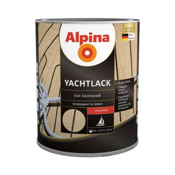 

Лак яхтный Alpina yachtlack глянцевый 2,5л