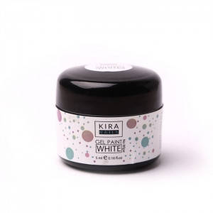 

Гель-краска Kira Nails No Wipe White 5мл, Белый