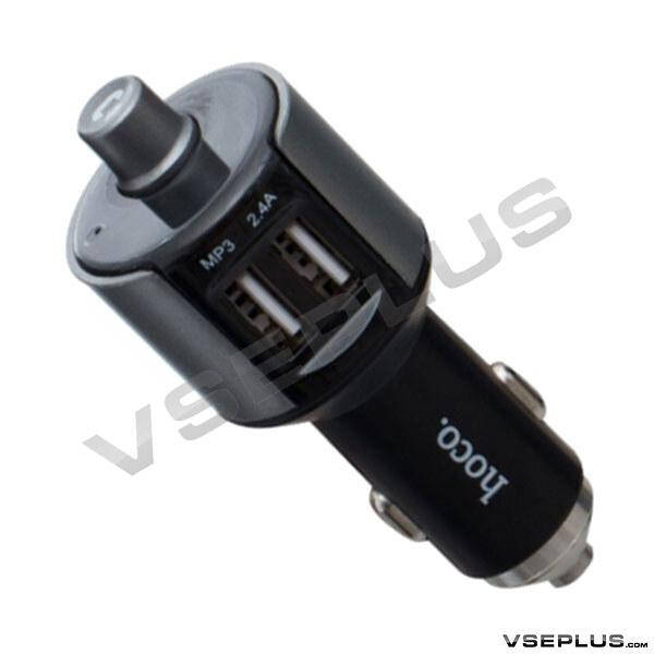 

FM модулятор Hoco E19, серый