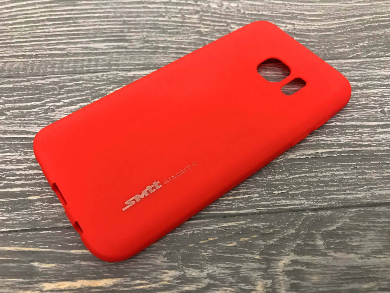

TPU чехол Smitt накладка бампер для Samsung Galaxy S7 Edge (4 цвета) красный