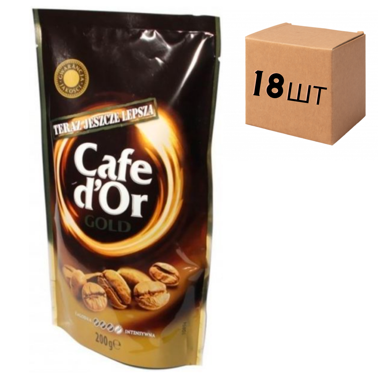 

Ящик растворимого кофе Cafe d’or gold, 200g (в ящике 18 шт.)